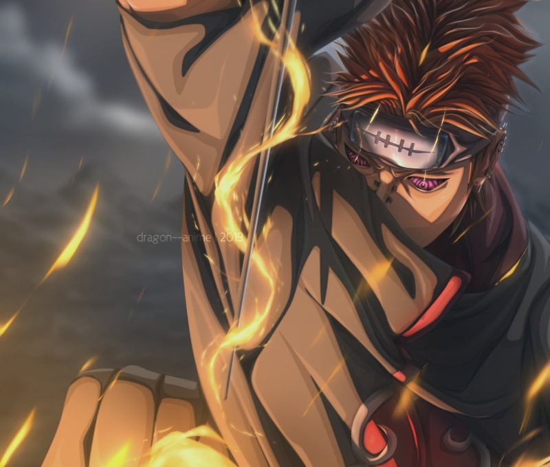 Naruto, Akatsuki (Naruto), Yahiko (Naruto), Pain (Naruto), Rinnegan (Naruto), 1080P