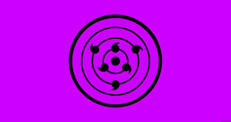 Naruto, Rinnegan (Naruto), 8K, Minimalist, Anime, Boruto, Purple