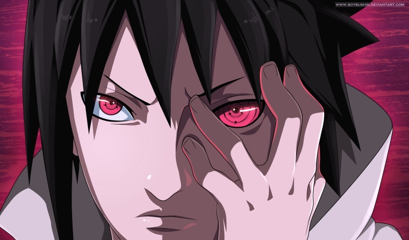 art, male, black, portrait, Uchiha Sasuke, 1080P, Naruto Shippuuden, female likeness, leisure activity, human representation, headshot, character, Rinnegan