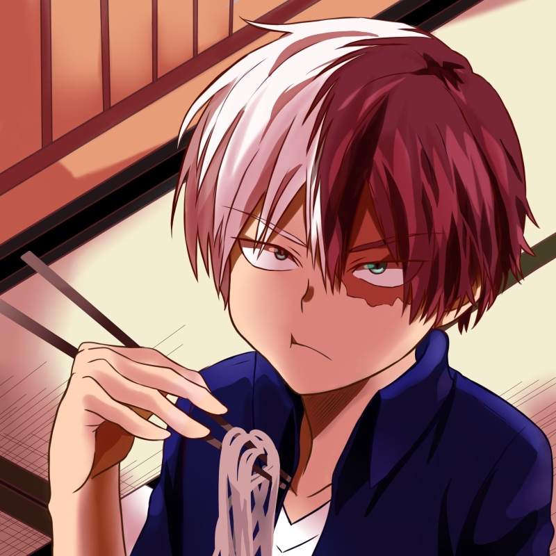 one person, Anime, portrait, young men, security, headshot, young adult, boku no hero academia, close-up, front view, adult, 2K, indoors, todoroki shouto