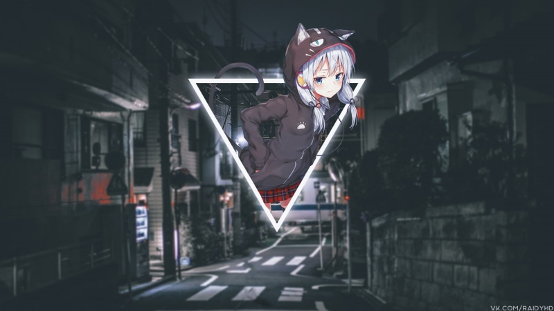 1080P, anime girls, anime, picture-in-picture