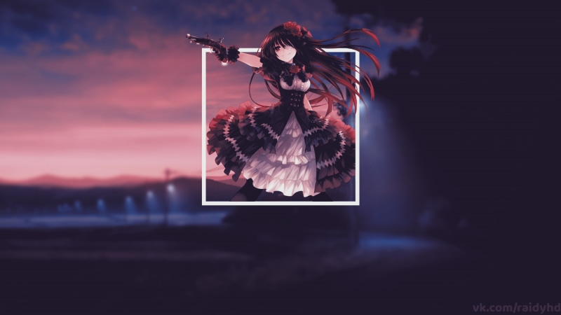 picture-in-picture, Tokisaki Kurumi, 1080P, anime girls, anime