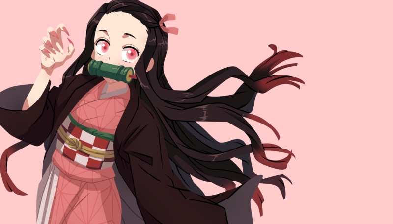 anime girls, anime, 2K, Kamado Nezuko, Kimetsu no Yaiba