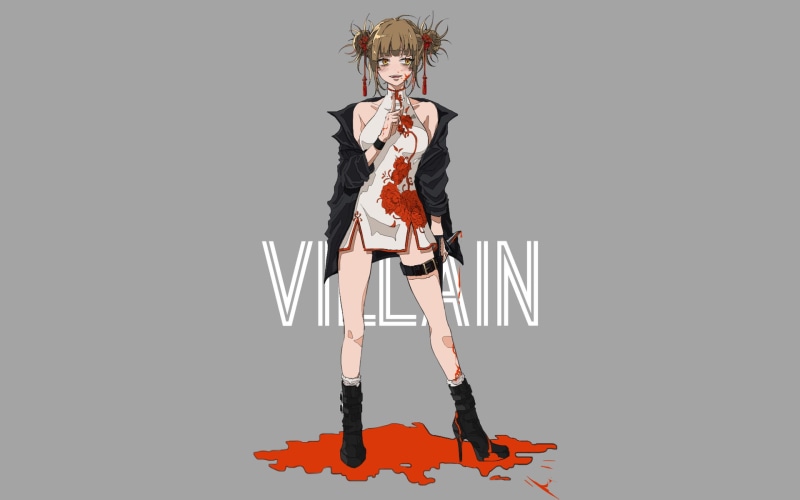 1080P, Chinese dress, anime girls, Himiko Toga, Boku no Hero Academia