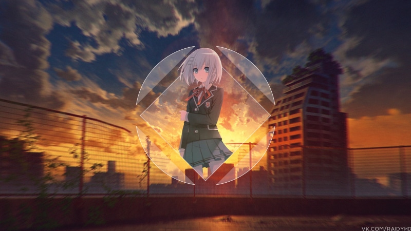 4K, Date A Live, picture-in-picture, anime, anime girls, Tobiichi Origami
