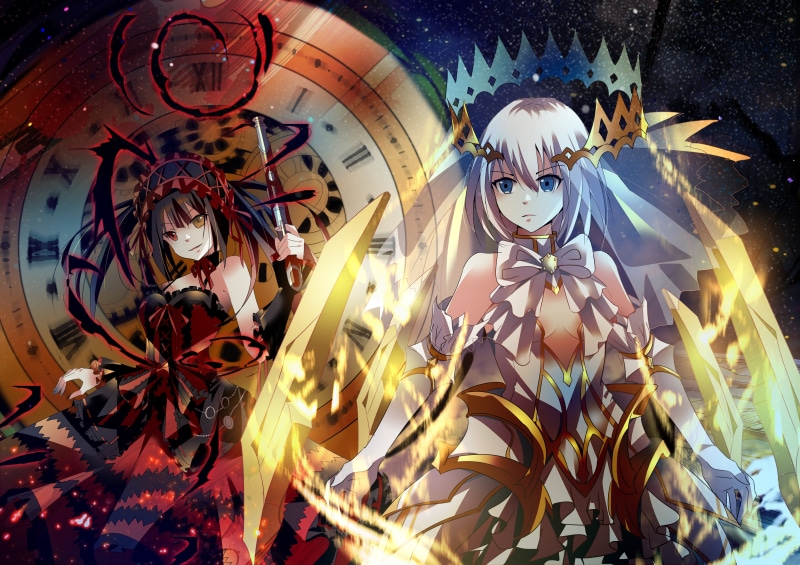4K, Origami Tobiichi, Date A Live, Kurumi Tokisaki, Anime