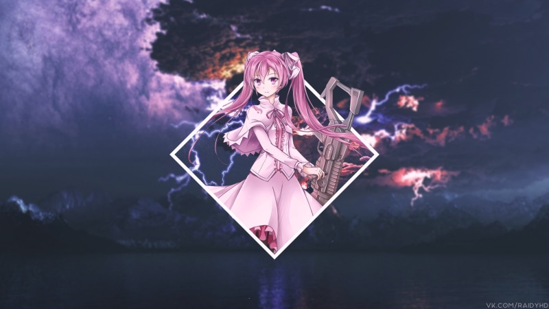 one person, adult, looking at camera, portrait, females, water, young women, anime girls, anime, nature, young adult, 1080P, women, cloud - sky, lake