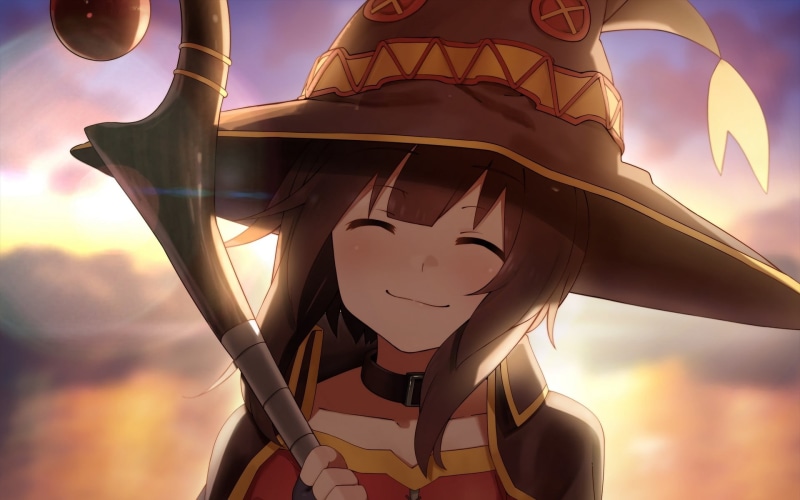 representation, night, human Face, belief, people, halloween, subarashi, Megumin, outdoors, cloud - sky, fantasy, no people, creativity, anime, hat, sunset