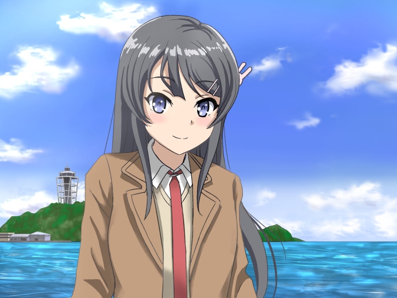 1080P, Mai Sakurajima, Anime, Seishun Buta Yarou wa Bunny Girl Senpai no Yume wo Minai
