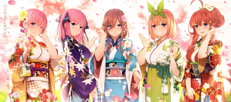 2K, 5-toubun no Hanayome, anime