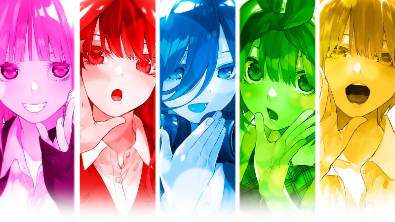 anime, Nakano Ichika, 5-toubun no Hanayome, Nakano Yotsuba, anime girls, 1080P, Nakano Itsuki, Nakano Nino, Nakano Miku