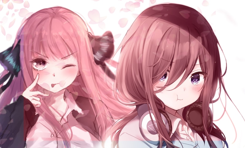 Miku Nakano, Anime, 1080P, Go Toubun No Hanayome, Nino Nakano, The Quintessential Quintuplets