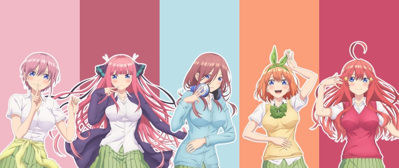 Nakano Yotsuba, Nakano Miku, Nakano Nino, anime girls, 5-toubun no Hanayome, anime, Nakano Itsuki, Nakano Ichika, 5K