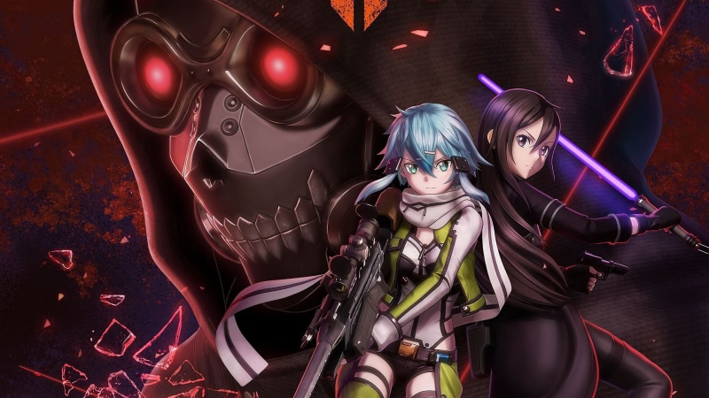 Sword Art Online, art, 1080P, Sinon, Kirito, CAO