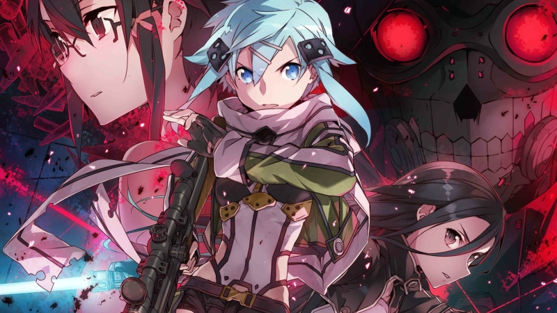 Sword Art Online, male likeness, no people, Kirigaya Kazuto, digital composite, Sinon (Sword Art Online), store, art and craft, representation, creativity