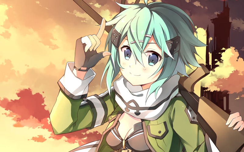 Sword Art Online, Asada Shino, 1080P, Sword Art Online II, Sinon (Sword Art Online)