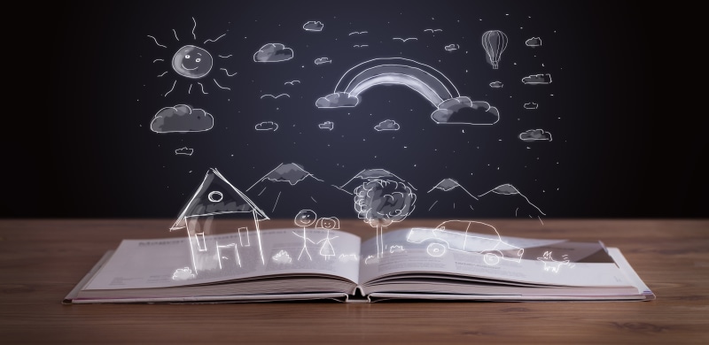 still life, table, communication, publication, 5K, technology, creativity, night, illustration, book, space, window, wood - Material, education, blackboard