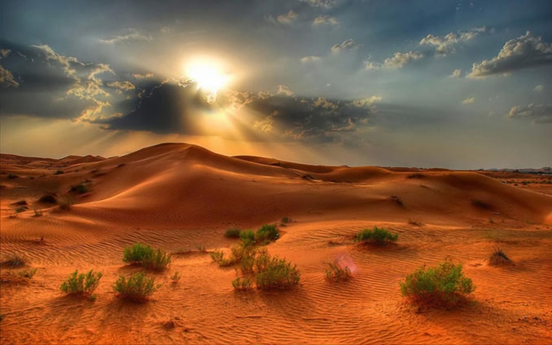 landscape, pictures, sand, summer, beautiful, 1080P, sunset, desert, red
