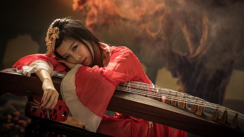 zheng, 1080P, classical, zheng beautiful pictures, pictures, music, beautiful
