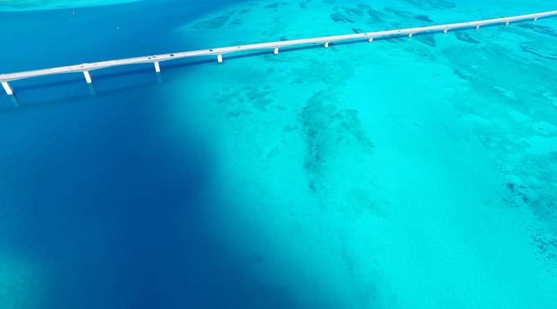 Cyan, competition, swimming lane marker, concrete, Bridge, destinations, rope, gray, Japan, Vacation, sea, day, inspire1, Coral, pool, no people, places