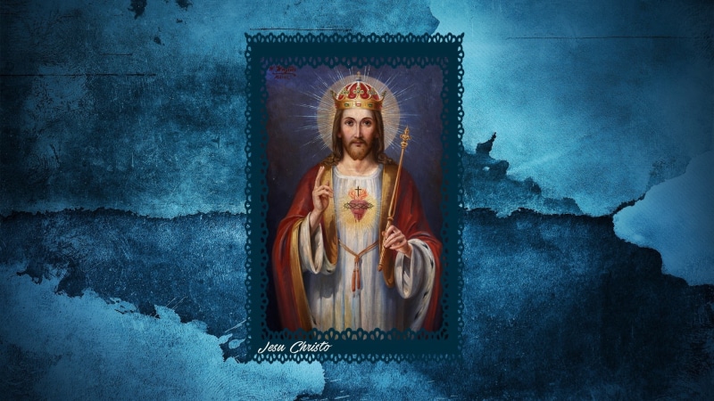 1080P, crown, Latin, religious, Jesus Christ, picture frames, Christianity