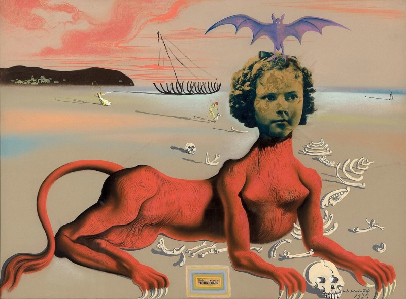 Portrait Of Shirley Temple, Salvador Dali, surrealism, 1080P, picture