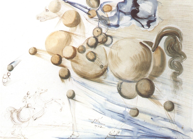 salvador, hd, horses, art, 1080P, Salvador Dali, x, animals, dali
