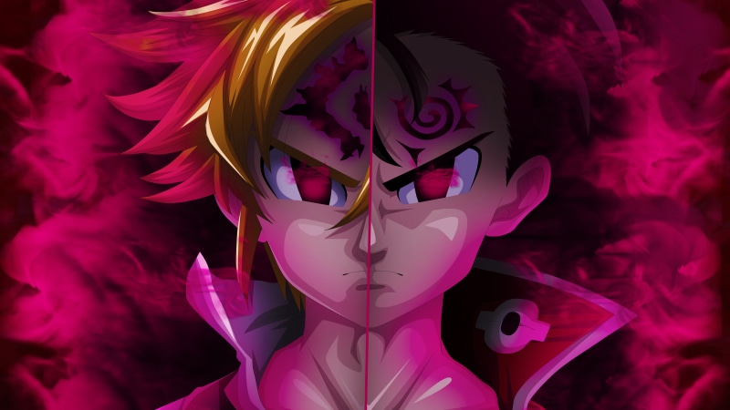 Zeldris (The Seven Deadly Sins), The Seven Deadly Sins, Anime, 8K, Meliodas (The Seven Deadly Sins)