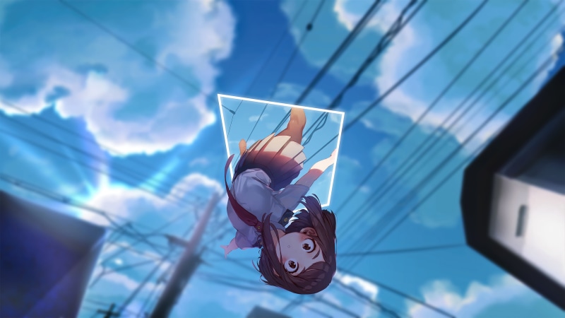 clouds, fantasy girl, anime, Boku no Hero Academia, Uraraka Ochako, 4K, Ochako Uraraka, anime girls, Boku no hero, anime sky, My Hero Acadamia, sky