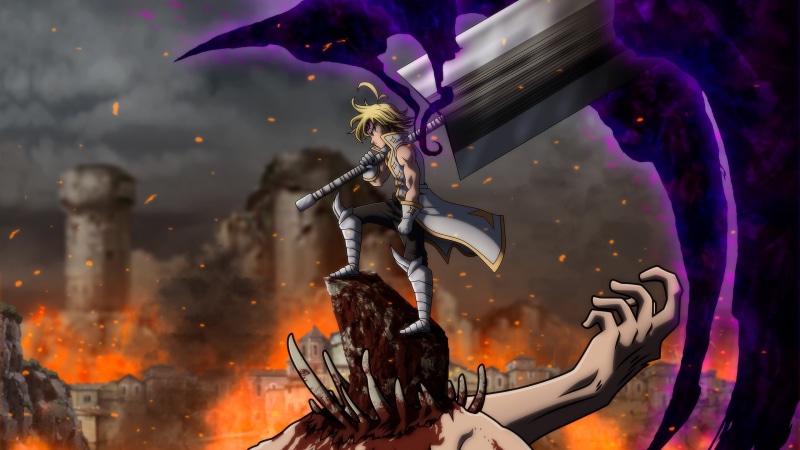 4K, Demon King (The Seven Deadly Sins), Meliodas (The Seven Deadly Sins), The Seven Deadly Sins, Anime