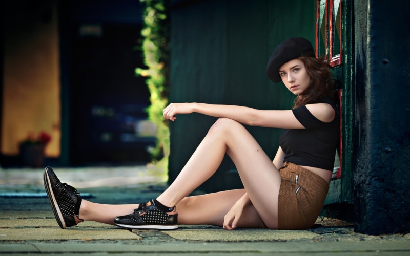 young women, clothing, shoe, women, beauty, hot girl pics 1920x1200, beautiful people, beautiful woman, high heels, 1080P, sitting, looking at camera