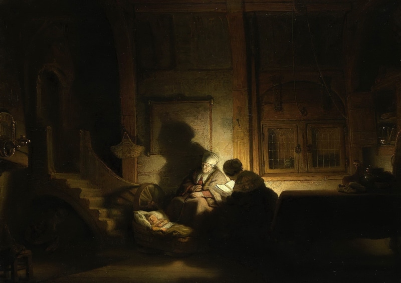 mythology, Rembrandt van Rijn, picture, 1080P, Holy Family