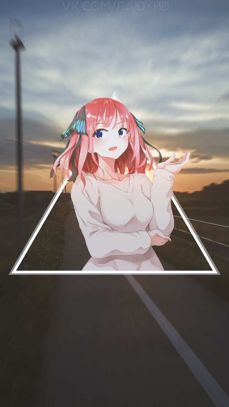 anime girls, Nino, Nakano, anime, picture-in-picture, 4K