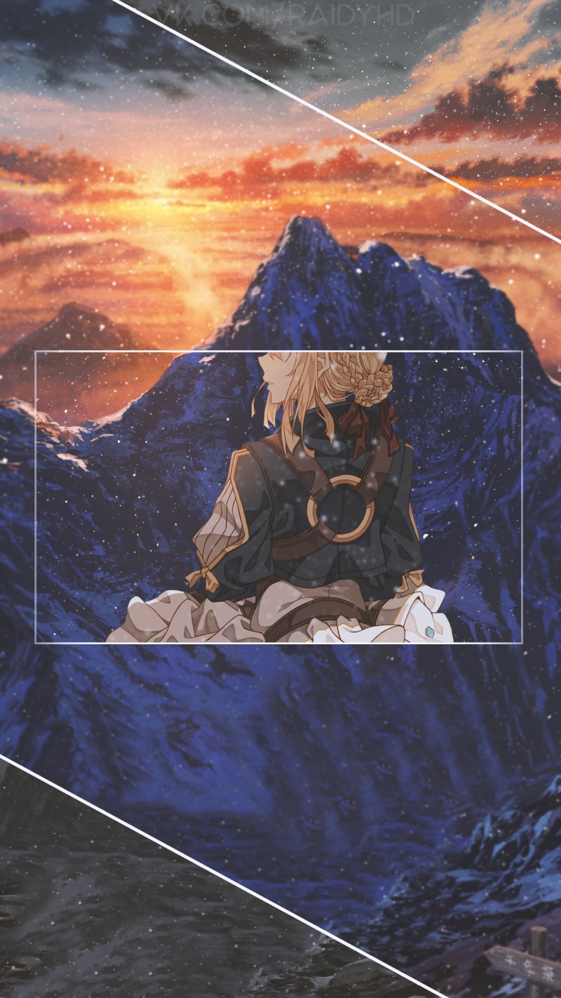 Violet Evergarden, 4K, anime girls, anime, picture-in-picture