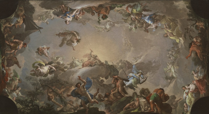 Greek Mythology, artwork, Giant, battle, 2K