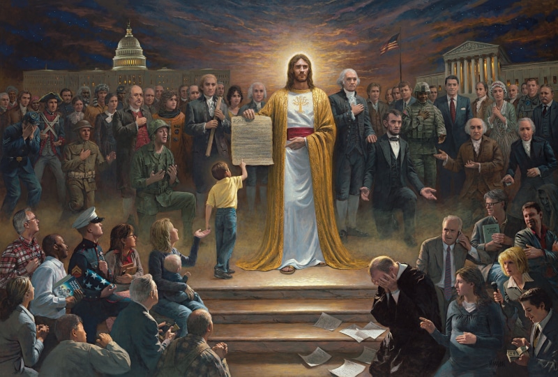 2K, male likeness, picture, built structure, sitting, christ, travel, spirituality, church, women, men, people, painting, history, crowd, group of people