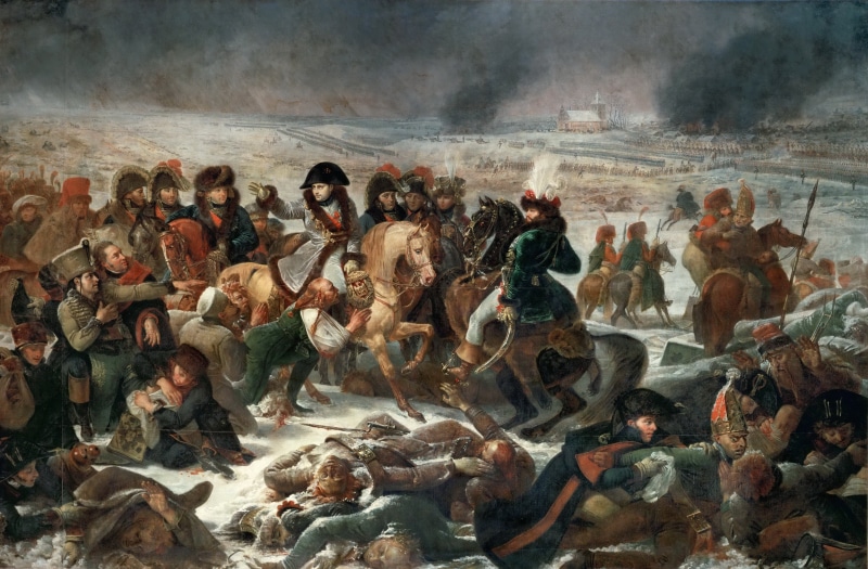 nature, women, Antoine-Jean Gros, crowd, French artist-academics, day, water, 4K, large group of people, religion, " Napoleon in the battle of Eylau on 9 February 1807"