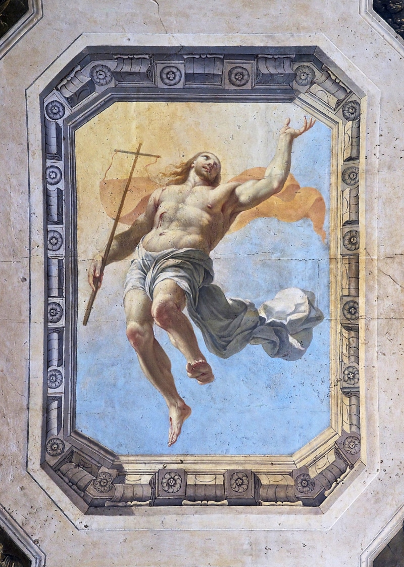 painted, baroque style, human representation, 2K, people, travel, Jesus, architecture, photo, Resurrection, catholic, paint, church, religion, religious