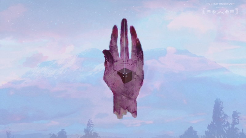 animal, tranquility, sky, landscape, day, 00111 (Artist), representation, reflection, beauty in nature, 2K, art and craft, digital composite, Porter Robinson