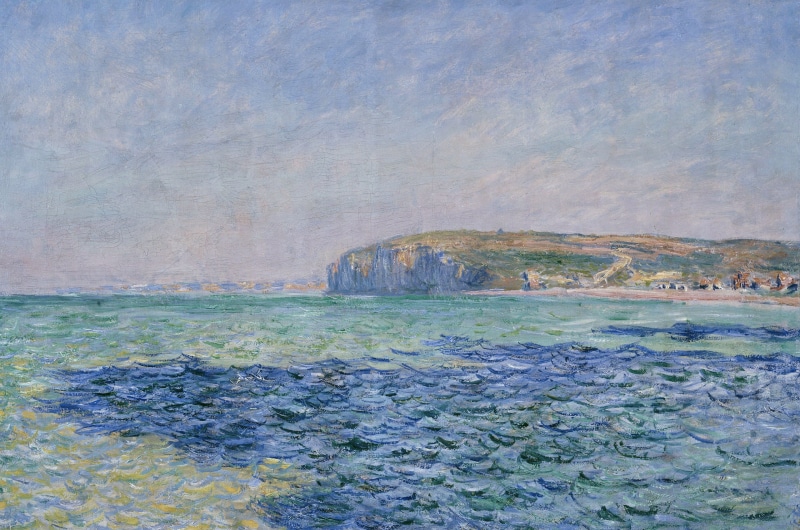 landscape, 2K, picture, Shadows on the Sea in Purvile, Claude Monet