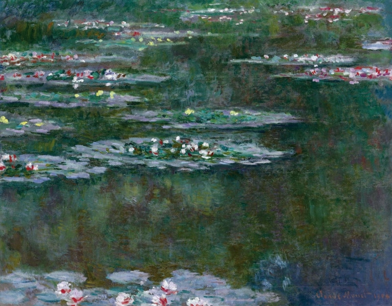 1080P, pond, Claude Monet, nature, Water lilies, flowers, picture