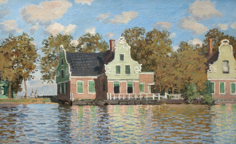 2K, Claude Monet, landscape, picture, House on the River Zaan in Zaandam