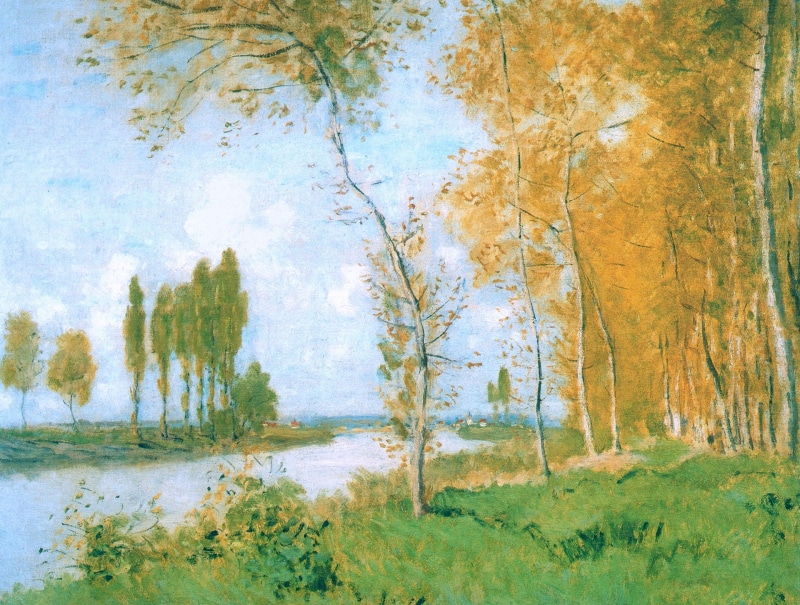 landscape, 1080P, Claude Monet, Spring in Arachnee, picture