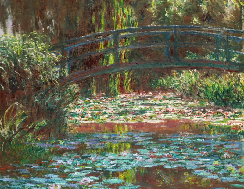 Claude Monet, Japanese Bridge, pond, 1080P, landscape, garden, picture