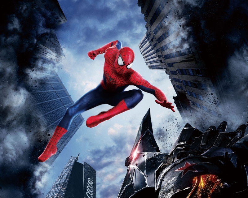 oscorp, armor, Comics, spider, low angle view, Film, Adventure, outdoors, The Amazing Spider-Man 2, Rhino, red, Sony Pictures, Paul Giamatti