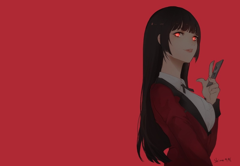 1080P, Anime, Kakegurui, Yumeko Jabami