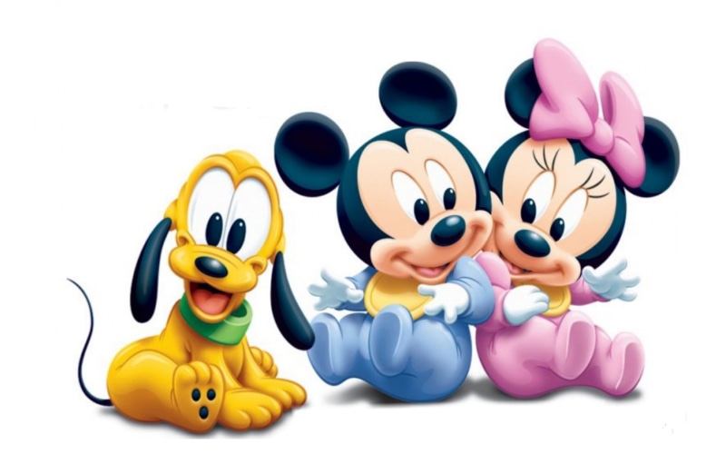 2K, hd, pluto, mouse, minnie, babies, disney, mickey