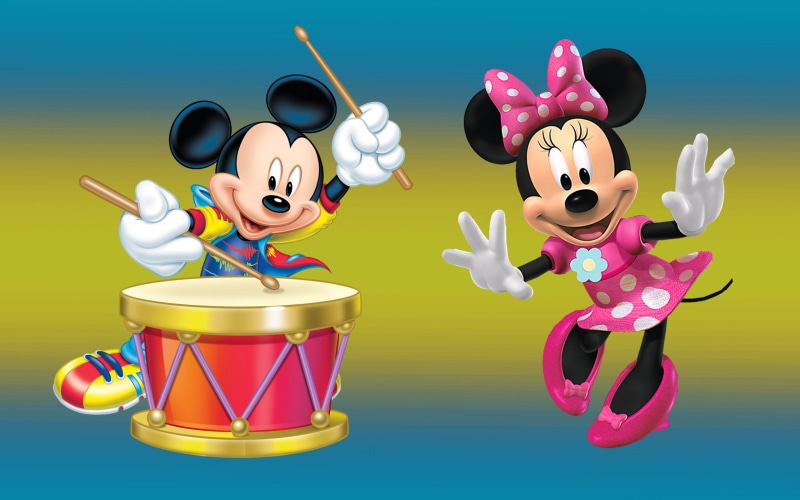 mouse, drum, mickey, desktop, 2K, minnie, hd