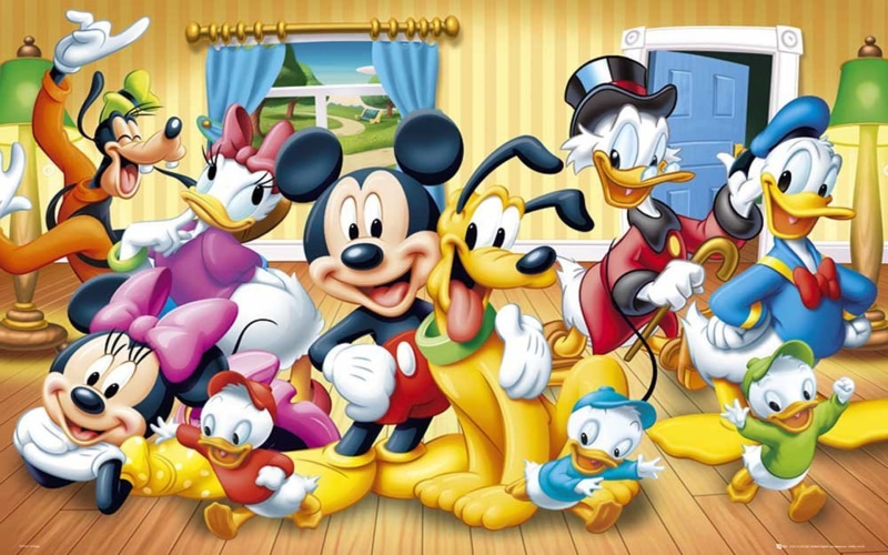 1080P, hd, disney, poster, walt, mickey, friends, mouse