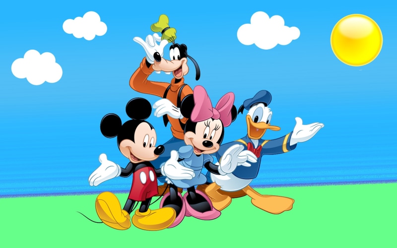 full, desktop, mouse, screen, mickey, hd, cartoon, duck, donald, 2K, goofy